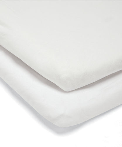 White Universal Crib Sheets (Set of 2)