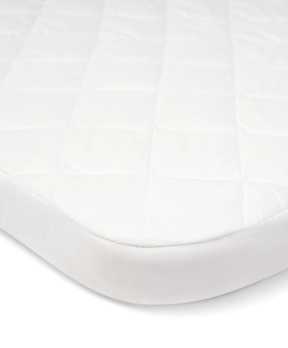 Lua Bedside Crib Mattress Protector - White