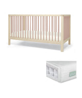 Solo Cotbed & Premium Pocket Spring Mattress Bundle - Blush/Natural