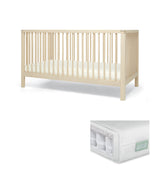 Solo Cotbed & Premium Pocket Spring Mattress Bundle - Natural