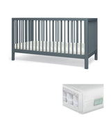Solo Cotbed & Premium Pocket Spring Mattress Bundle - Slate