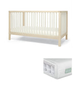 Solo Cotbed & Premium Pocket Spring Mattress Bundle - White/Natural