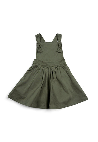 Twill Pinafore Dress