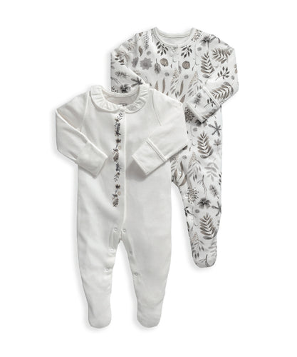 Autumn Leaves Sleepsuits (Set of 2)