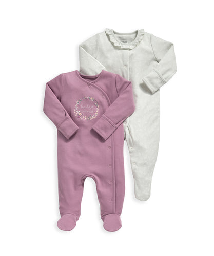 Flower Bouquet Sleepsuits (Set of 2)