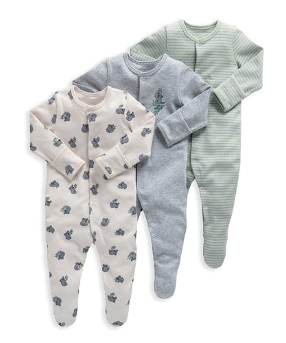 Koala Jersey Cotton Sleepsuits (Set of 3)