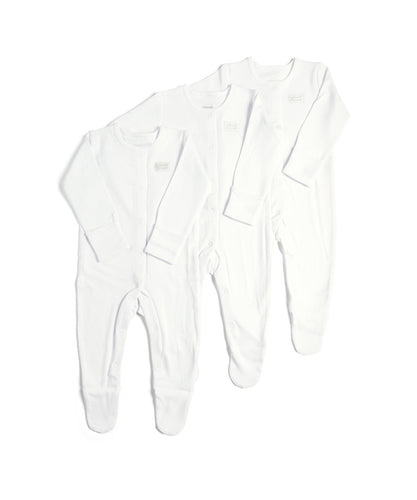 White Sleepsuits (Set of 3)