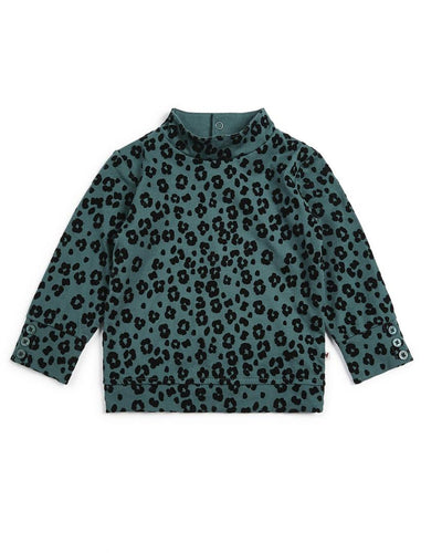 Flocked Leopard Print T-Shirt