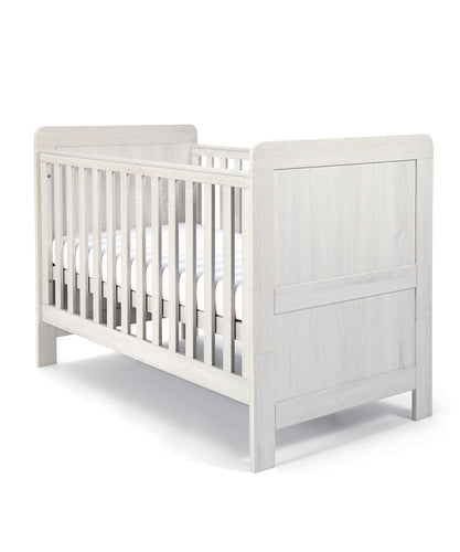 Atlas Convertible Cot & Toddler Bed 3 in 1 - Nimbus White