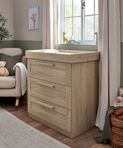 Atlas Dresser Changer - Light Oak