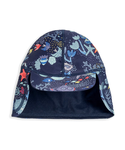 Under the Sea Print Swim Hat – Blue