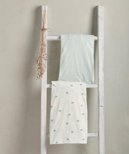 Cotbed Fitted Sheets - Turtle (Set of 2)