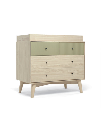 Coxley Dresser Changer - Natural/Olive Green