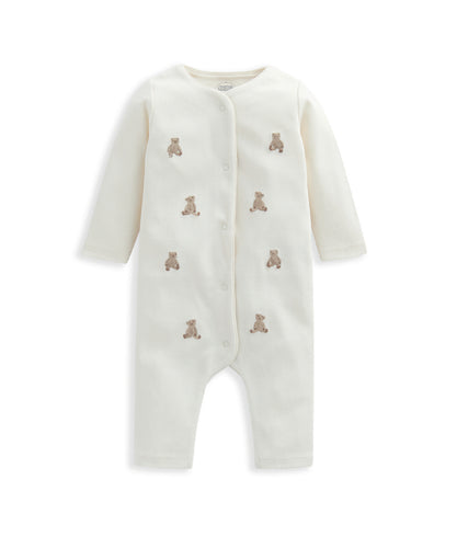 Embroidered Teddy Bear Romper
