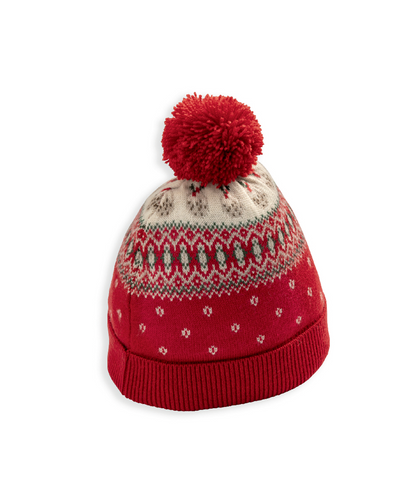 Fairisle Knitted Christmas Hat