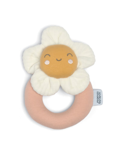 Grateful Garden Flower Grabber Ring Rattle Toy