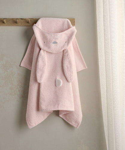 Hooded Towel - Pink Bunny