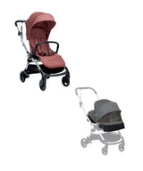 Airo Stroller with Newborn Carrycot Pack - Grapefruit/Grey