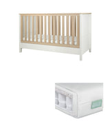 Harwell Cotbed & Premium Pocket Spring Mattress Bundle - White