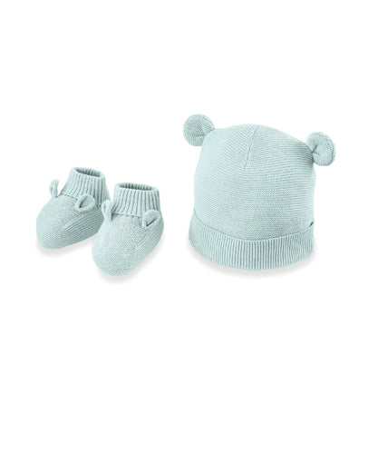 Knitted Hat And Booties Set
