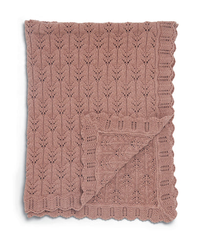 Knitted Blanket - Welcome to the World Wildflower