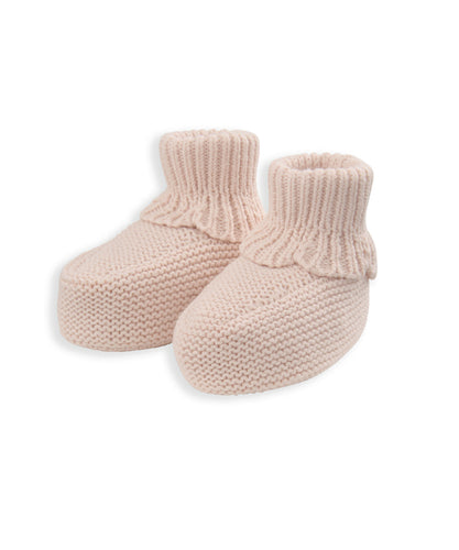 Knitted Booties - Pink