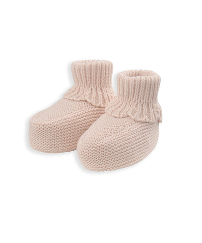 Knitted Booties - Pink