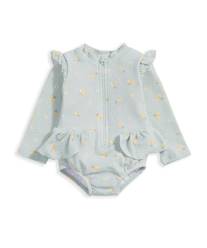 Long Sleeve Frill Swimsuit