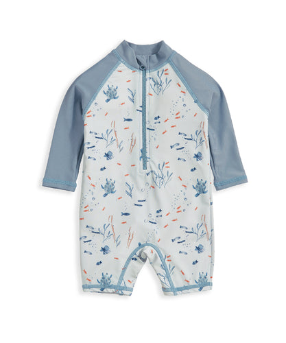 Long Sleeve Rashsuit Swimwear - Blue