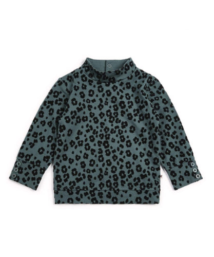 Flocked Leopard Print T-Shirt