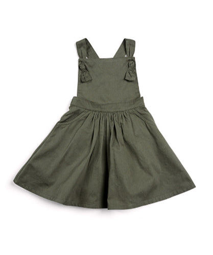 Twill Pinafore Dress