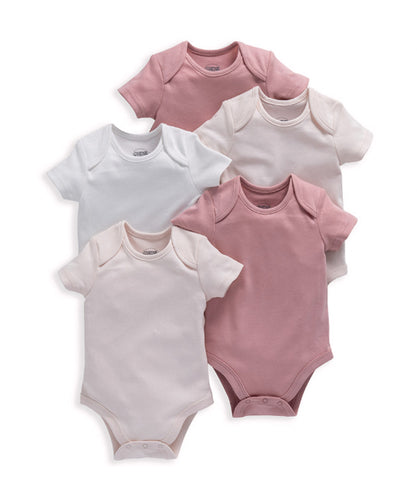 Welcome to the World Pink Shortsleeve Bodysuit (Set of 5)