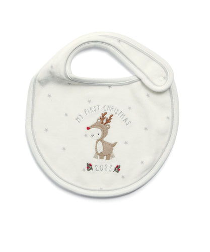 My First Christmas Bib - One Size