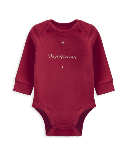 My First Christmas Bodysuit - Red