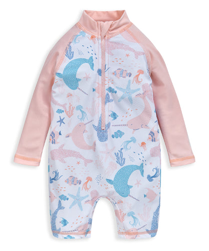 Narwhal All Over Print Rash Suit