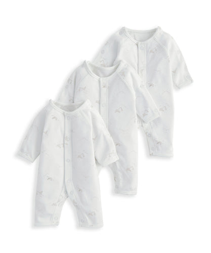 Premature Stork Print Romper (Set of 3)