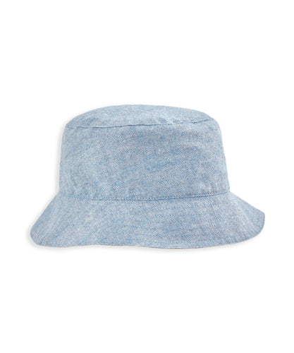 Bucket Hat - Chambray and Woven Stripe