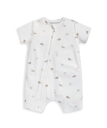 Safari Shortie Romper - Cream