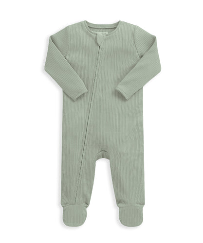 Organic All-in-One Sleepsuit - Sage Green