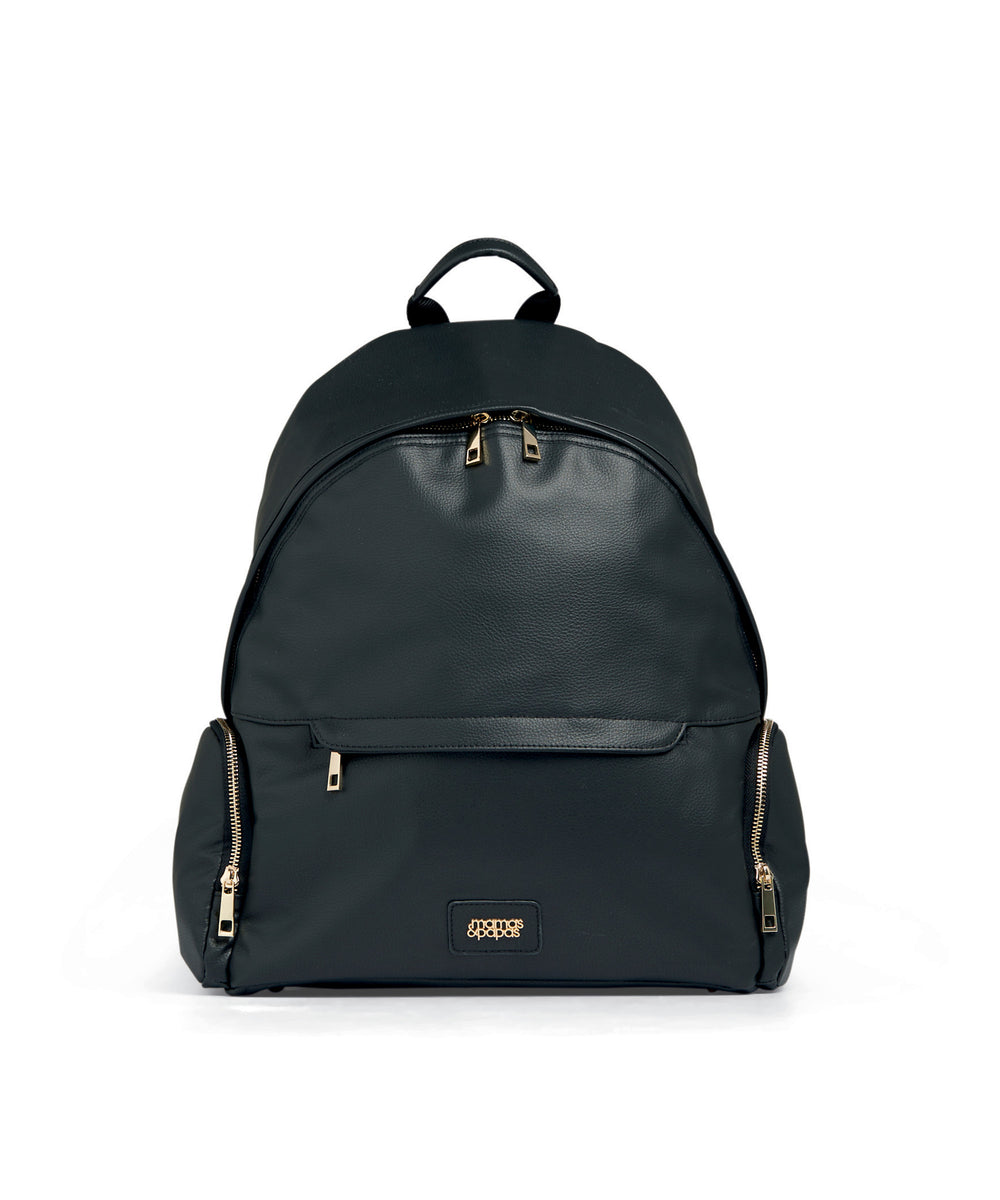 Strada Luxe Changing Backpack – Black/Gold – Mamas & Papas Philippines