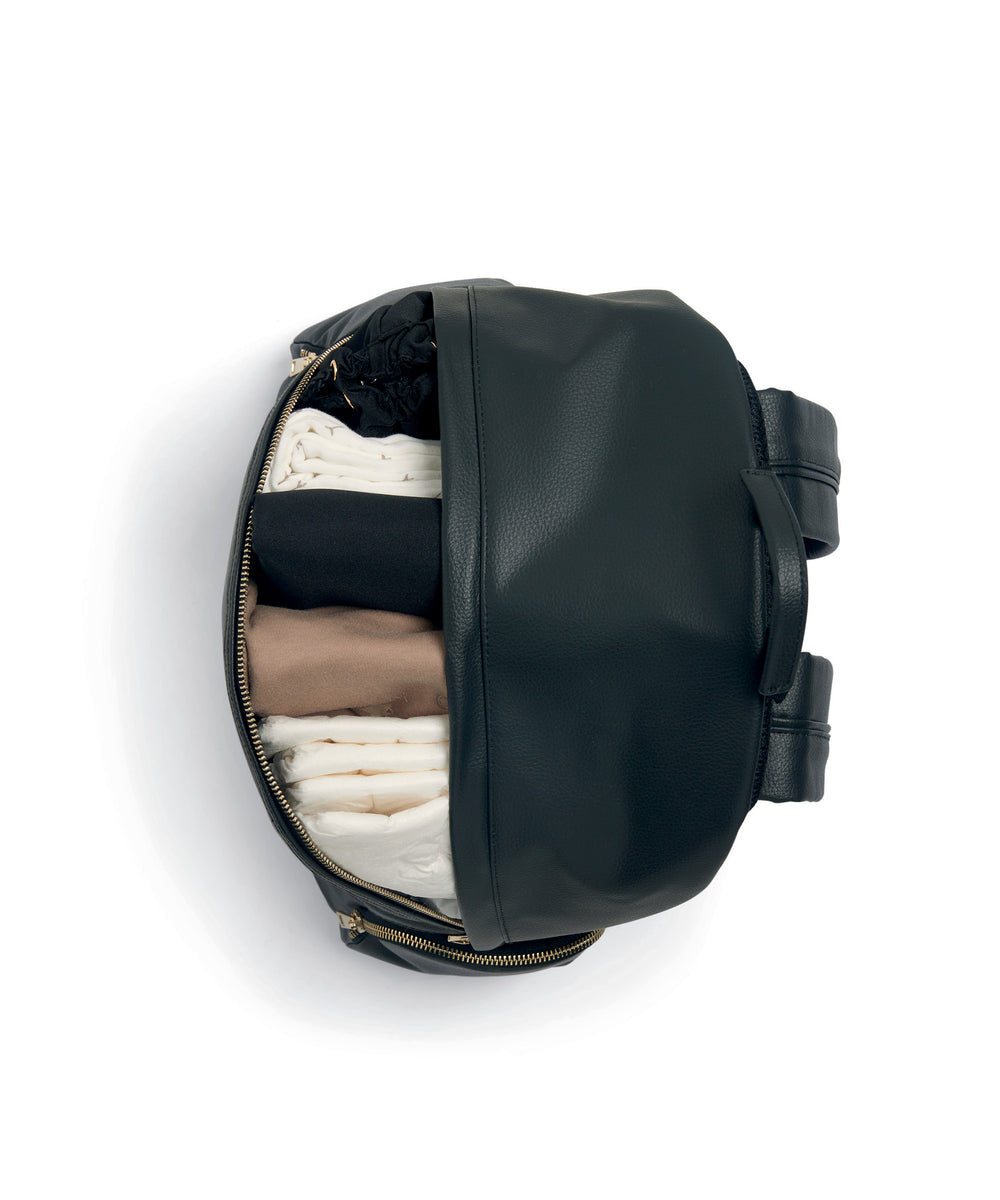 Strada Luxe Changing Backpack – Black/Gold – Mamas & Papas Philippines