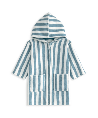 Striped Hood Poncho