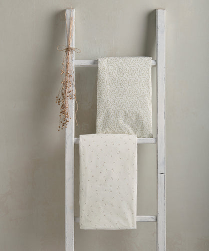 Welcome to the World Seedling Cotbed Fitted Sheets - Seed/Leaf (Set of 2)