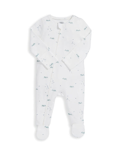 Whale Zip Sleepsuit