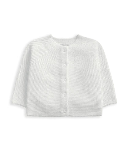 Off White Fine Knit Cardigan