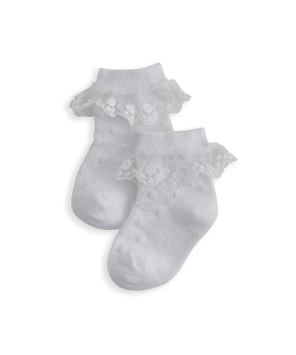 White Frill Socks (Set of 2)