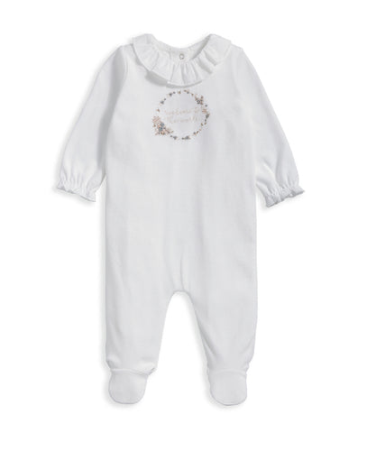 Embroidered All-in-One - White