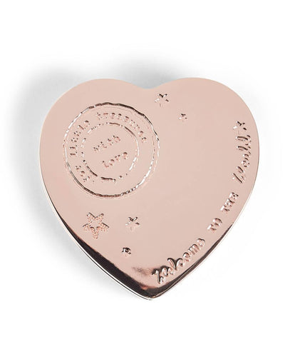 Welcome to the World Heart Trinket Box - Rose Gold