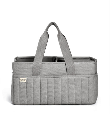 Nappy Caddy - Soft Grey Waffle