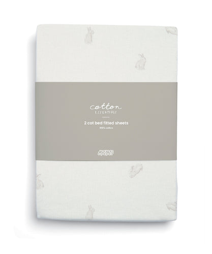 Cotbed Fitted Sheets - Bunny (Set of 2)